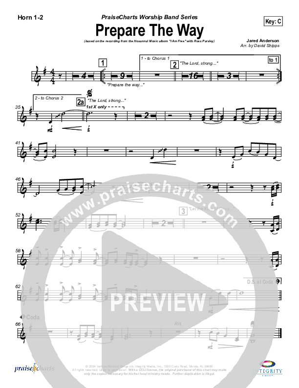 Prepare The Way Brass Pack (New Life Worship)