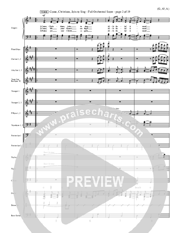 Come Christians Join To Sing Orchestration (Christian Bateman)