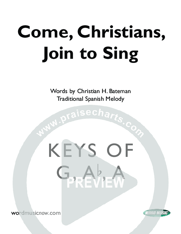 Come Christians Join To Sing Orchestration (Christian Bateman)