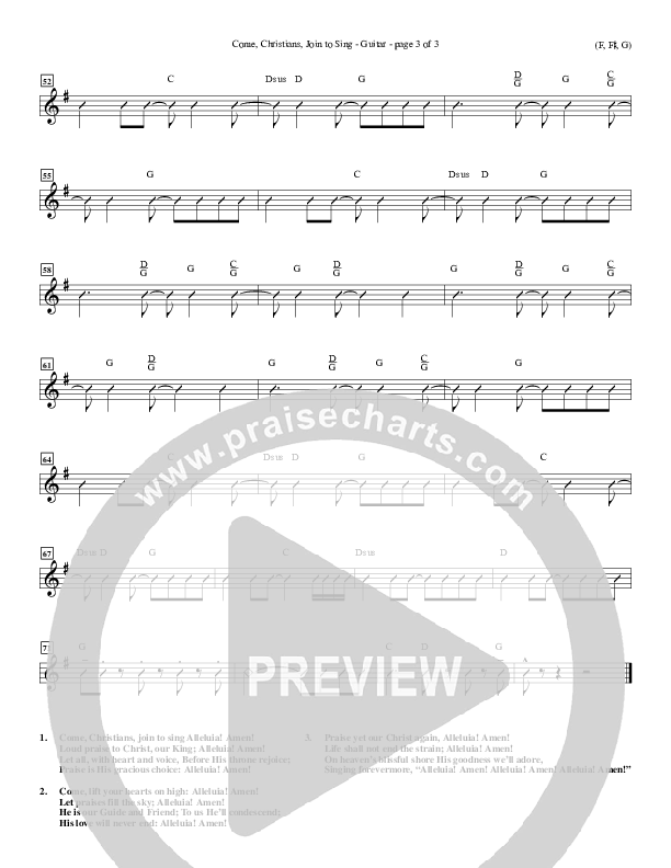 Come Christians Join To Sing Guitar (Christian Bateman)