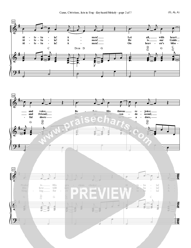 Come Christians Join To Sing Piano/Vocal Pack (Christian Bateman)