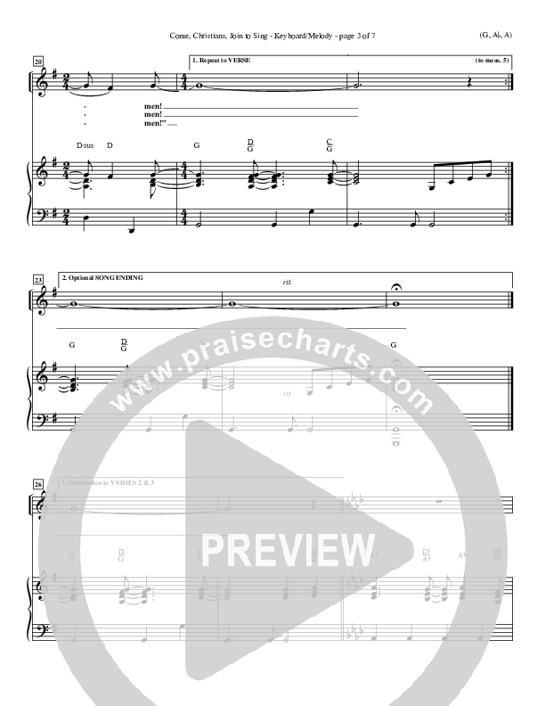 Come Christians Join To Sing Piano/Vocal Pack (Christian Bateman)