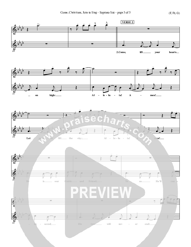 Come Christians Join To Sing Soprano Sax (Christian Bateman)