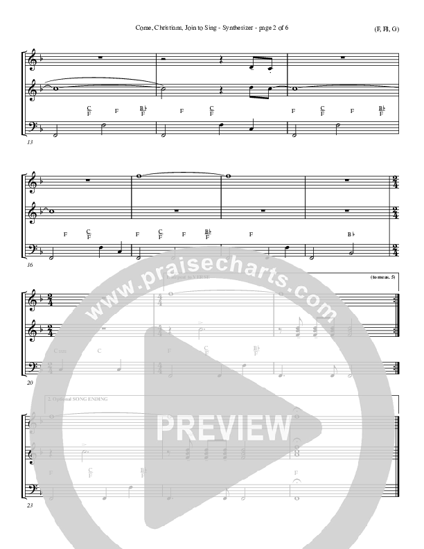 Come Christians Join To Sing Synth (Christian Bateman)