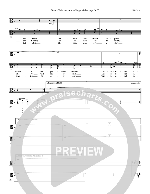 Come Christians Join To Sing Viola (Christian Bateman)