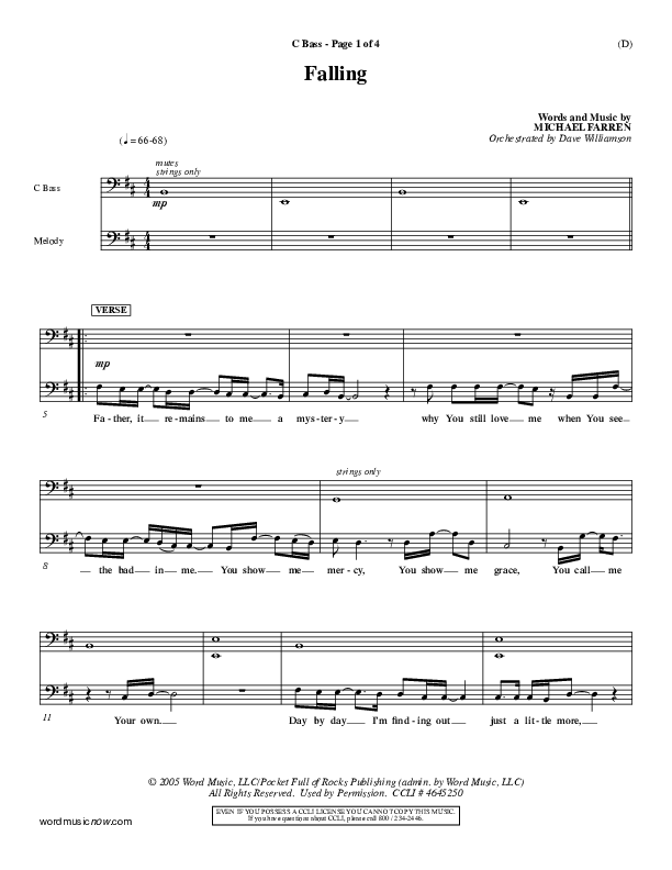 Falling Contrabass (Pocket Full Of Rocks)