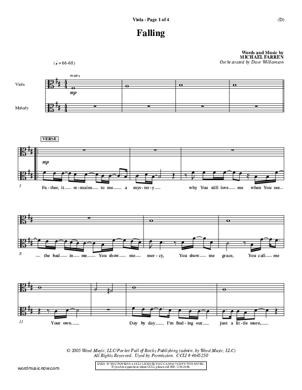 Falling Viola (Pocket Full Of Rocks)