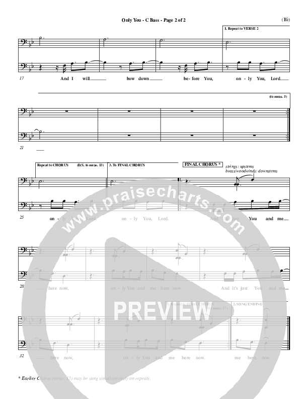 Only You Contrabass (David Crowder)