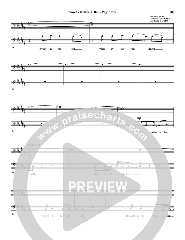 Sweetly Broken Contrabass (Jeremy Riddle)