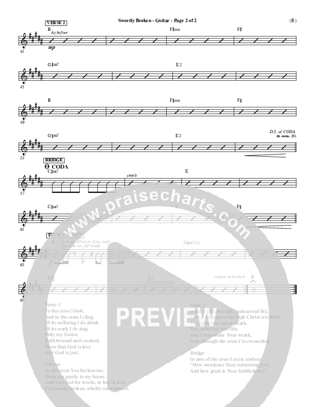 Sweetly Broken Guitar (Jeremy Riddle)