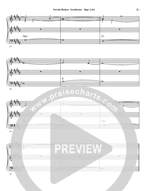 Sweetly Broken Synth (Jeremy Riddle)