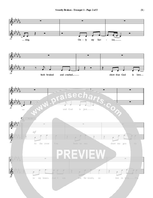 Sweetly Broken Trumpet 1 (Jeremy Riddle)