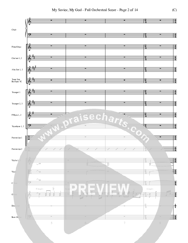 My Savior My God Conductor's Score (Aaron Shust)