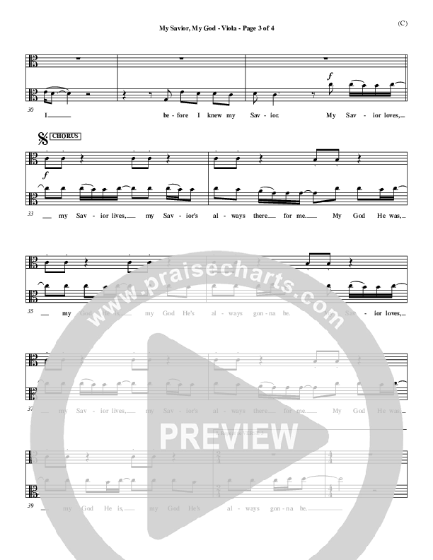 My Savior My God Viola (Aaron Shust)