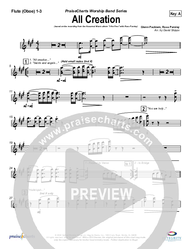 All Creation Flute/Oboe 1/2/3 (New Life Worship)