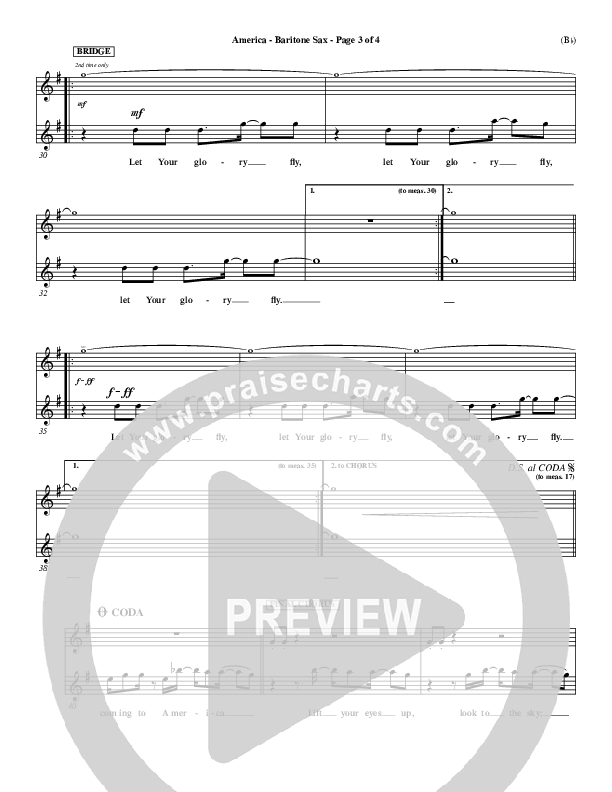 America Bari Sax (Chris Tomlin)