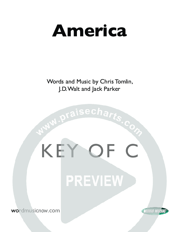 America Cover Sheet (Chris Tomlin)