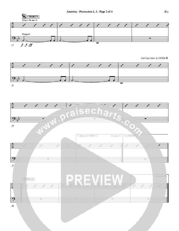America Percussion 1/2 (Chris Tomlin)