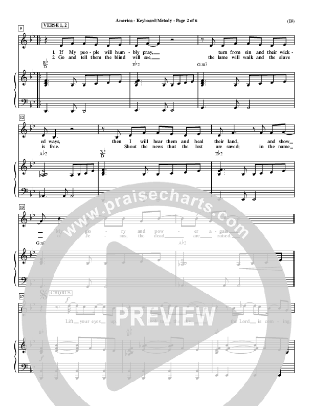 America Piano/Vocal (Chris Tomlin)