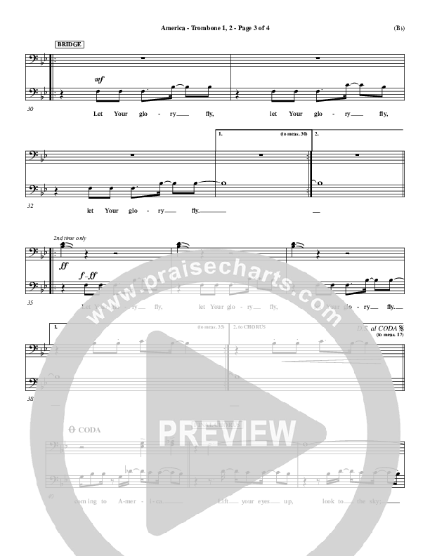 America Trombone 1/2 (Chris Tomlin)