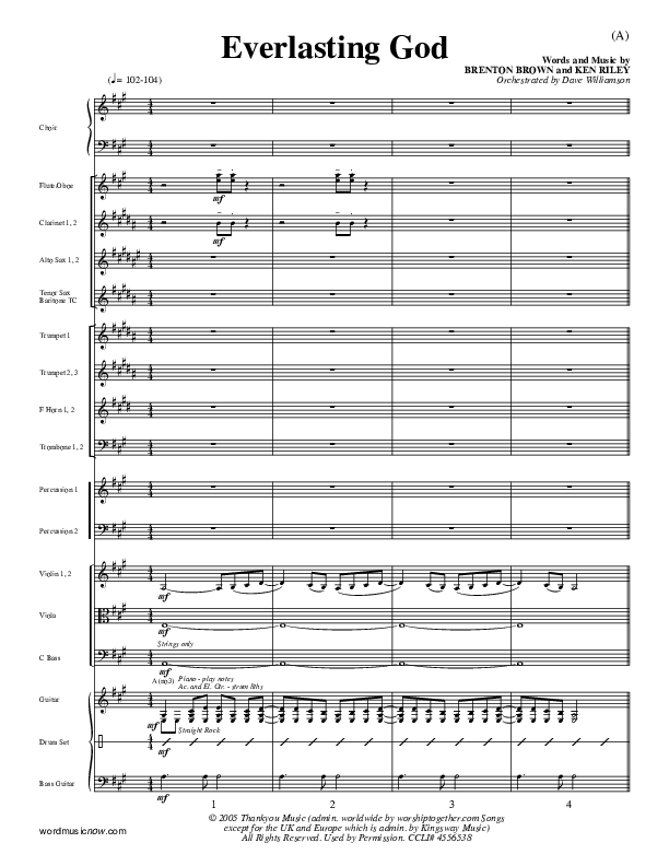 Everlasting God Orchestration (Brenton Brown)