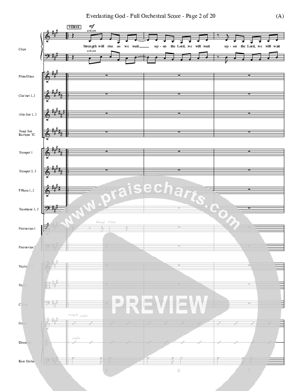 Everlasting God Conductor's Score (Brenton Brown)