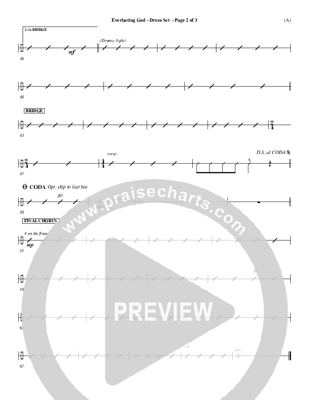 Everlasting God Drum Set (Brenton Brown)