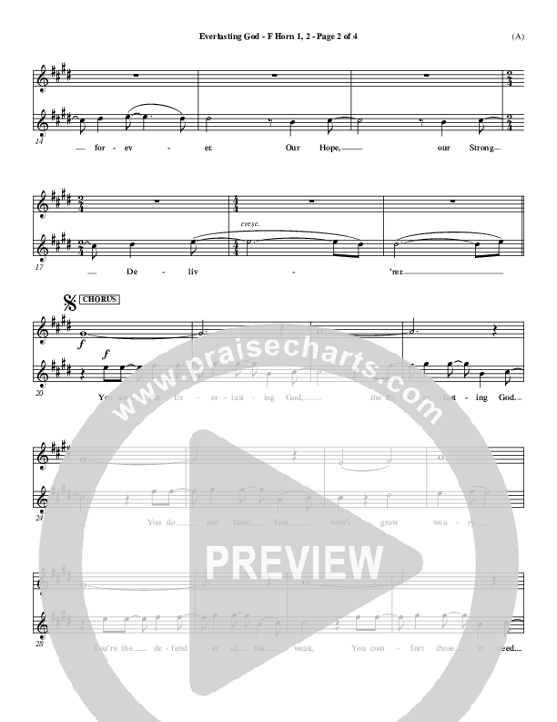 Everlasting God French Horn 1/2 (Brenton Brown)