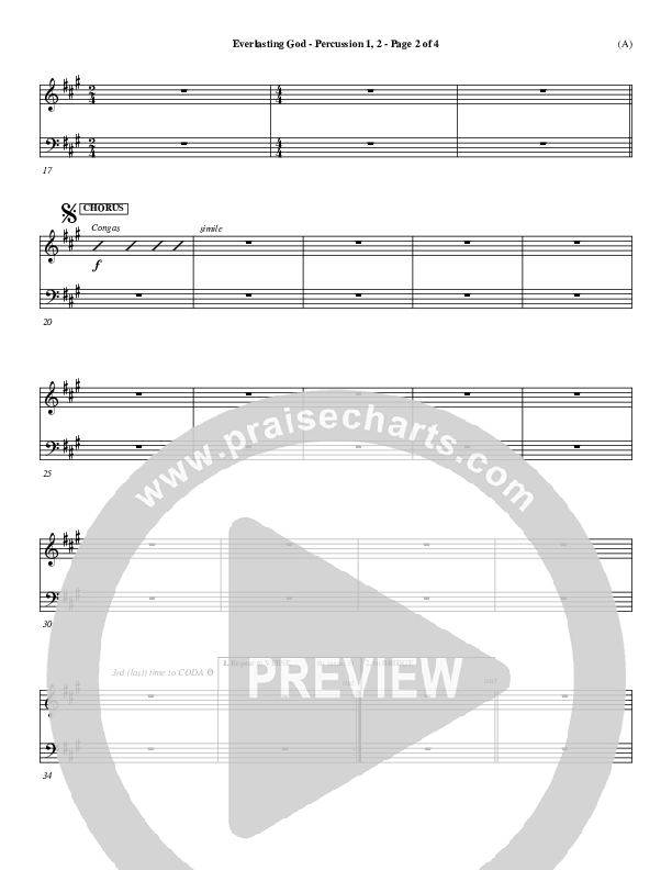 Everlasting God Percussion 1/2 (Brenton Brown)