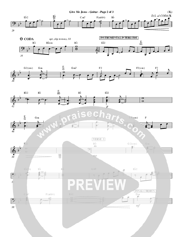 Give Me Jesus Acoustic Guitar (Fernando Ortega)