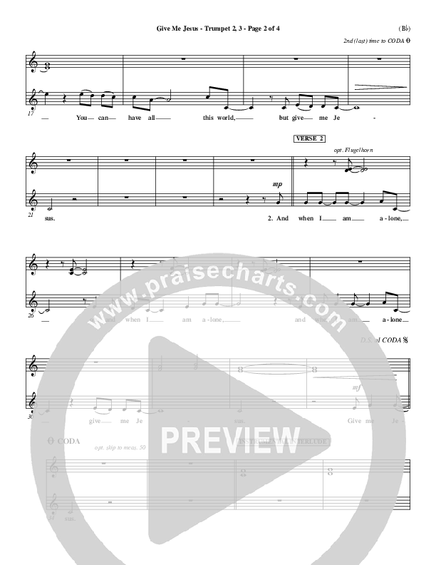 Give Me Jesus Trumpet 2 (Fernando Ortega)