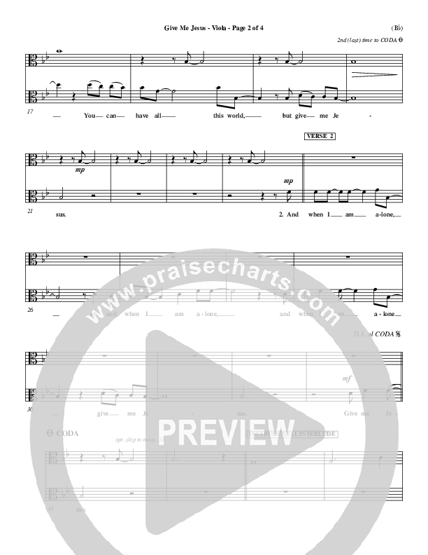 Give Me Jesus Viola (Fernando Ortega)