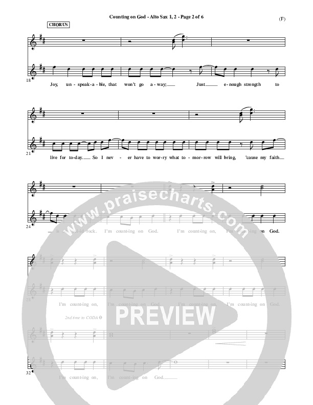 Counting on God Alto Sax 1/2 (Jared Anderson)