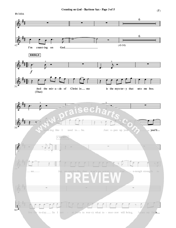 Counting on God Bari Sax (Jared Anderson)