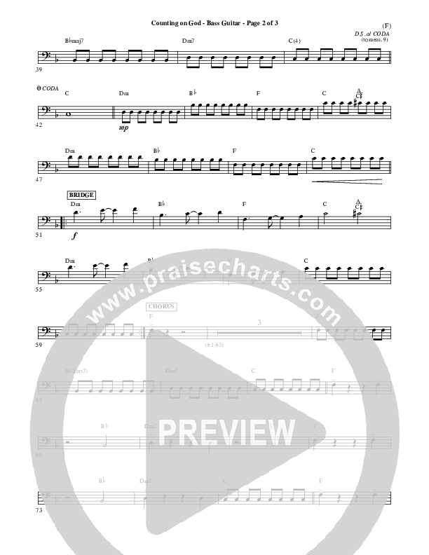 Counting on God Bass Guitar (Jared Anderson)