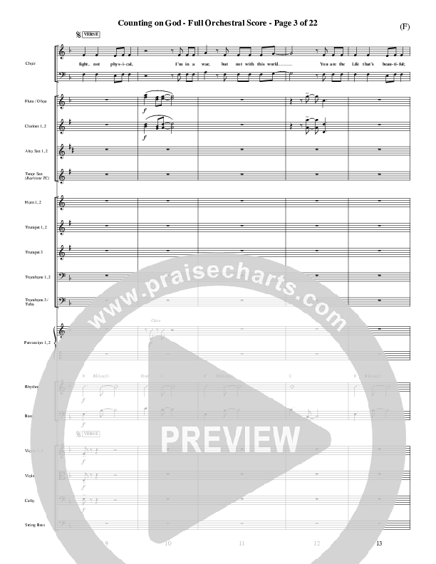 Counting on God Conductor's Score (Jared Anderson)