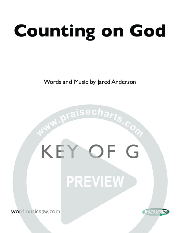 Counting on God Cover Sheet (Jared Anderson)