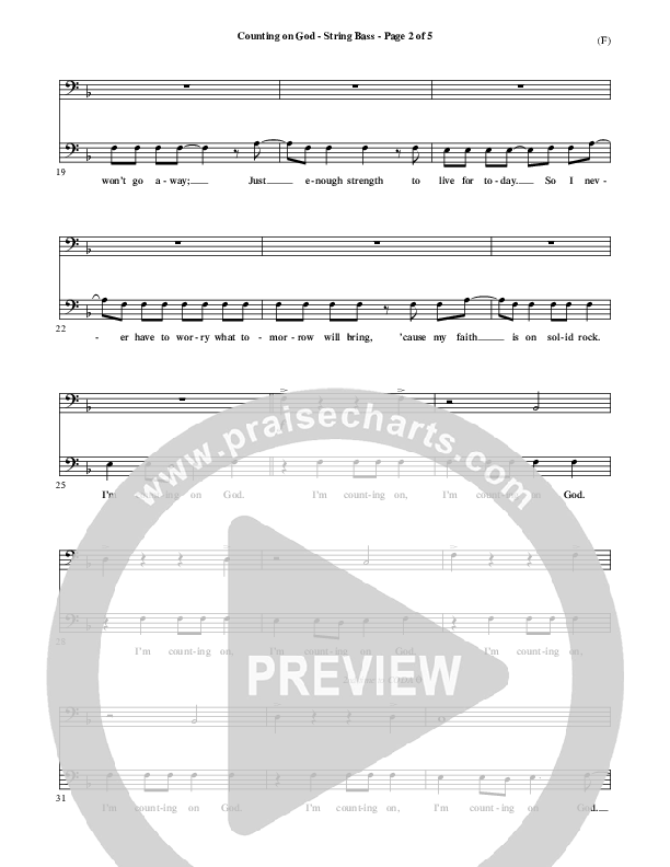 Counting on God Double Bass (Jared Anderson)