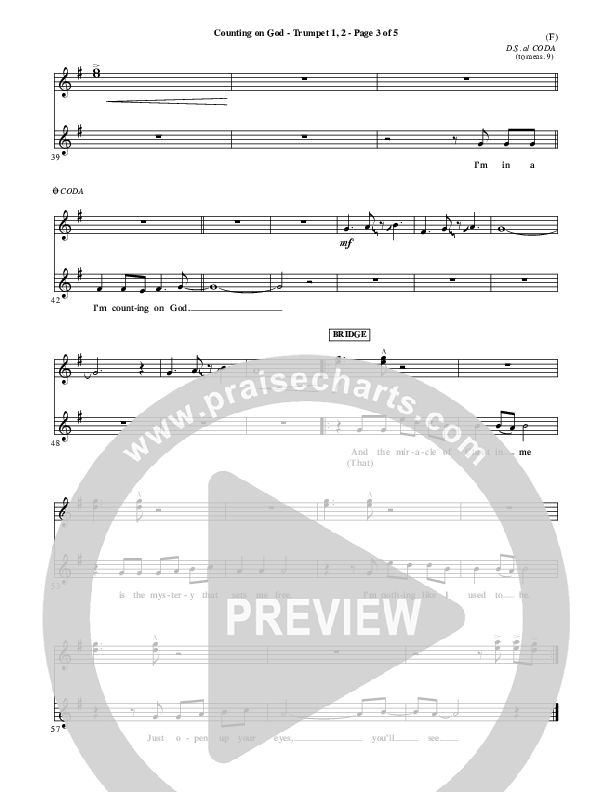 Counting on God Trumpet 1,2 (Jared Anderson)