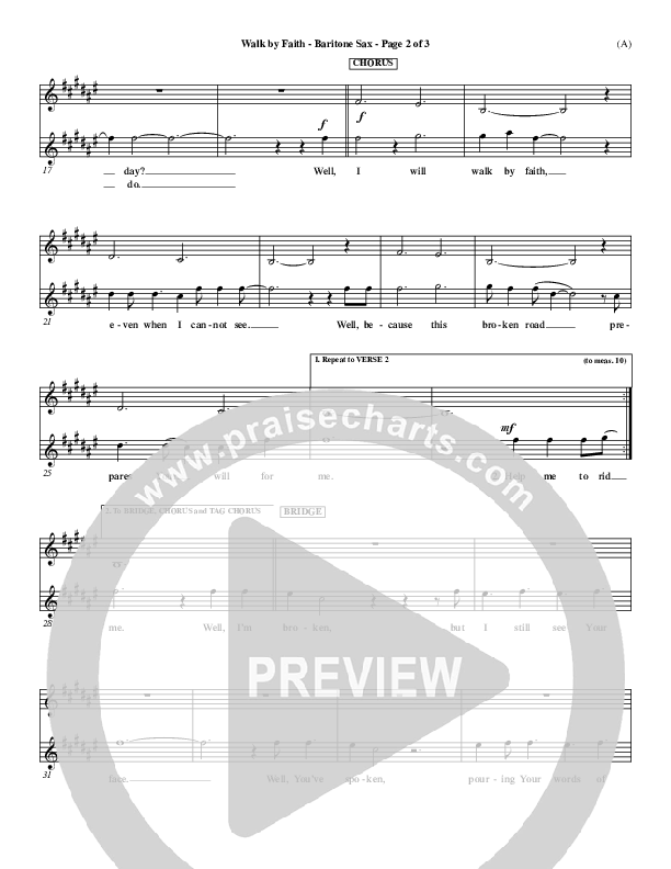 Walk By Faith Bari Sax (Jeremy Camp)