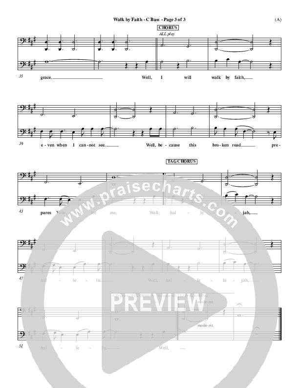 Walk By Faith Contrabass (Jeremy Camp)