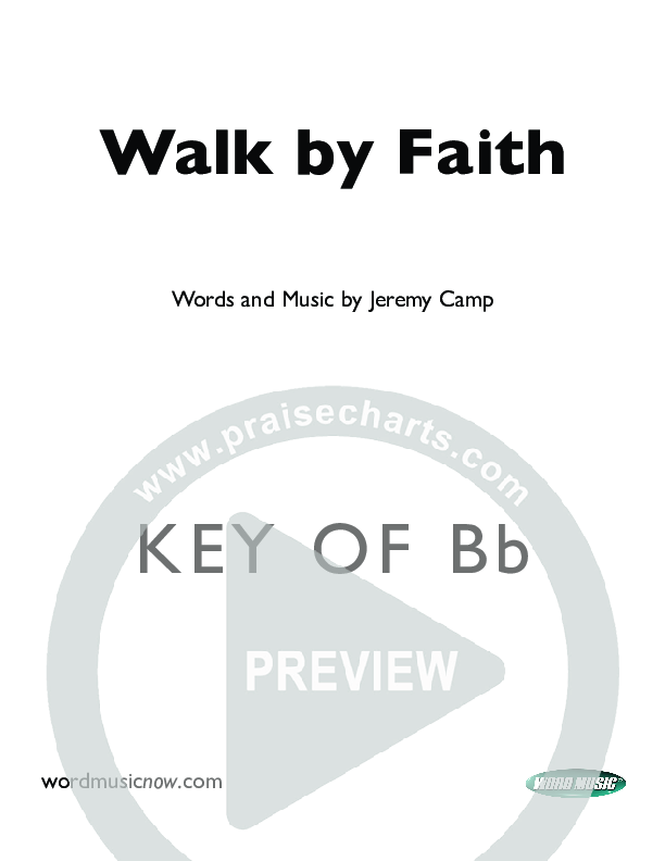 Walk By Faith Cover Sheet (Jeremy Camp)