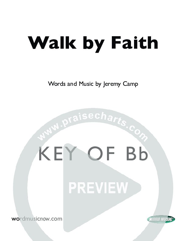 Walk By Faith Cover Sheet (Jeremy Camp)