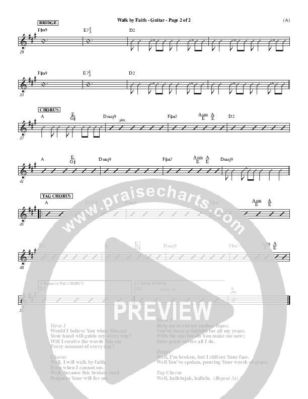 Walk By Faith Guitar (Jeremy Camp)