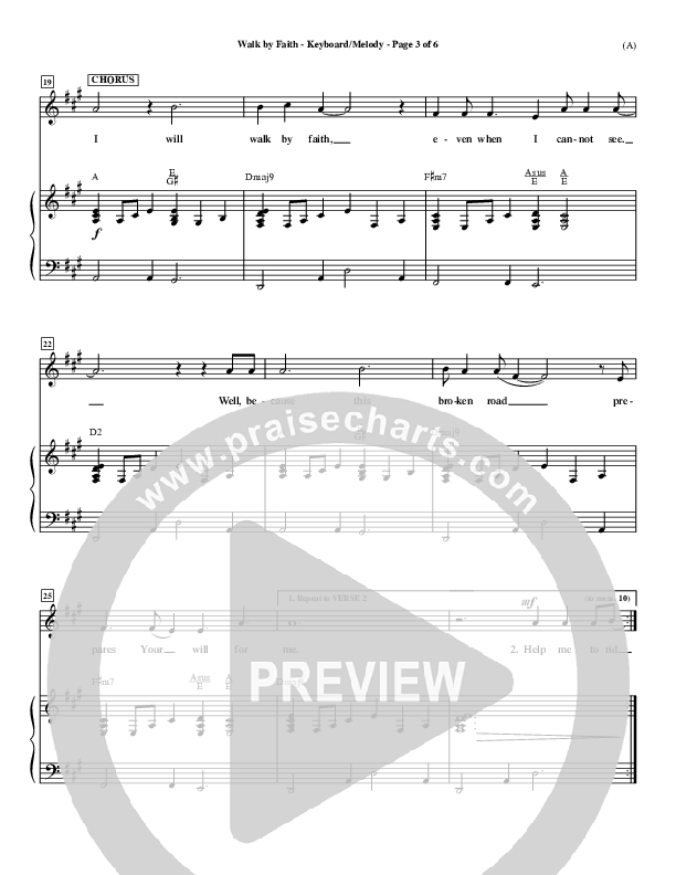 Walk By Faith Piano/Vocal Pack (Jeremy Camp)