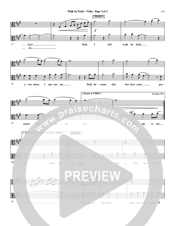 Walk By Faith Viola (Jeremy Camp)