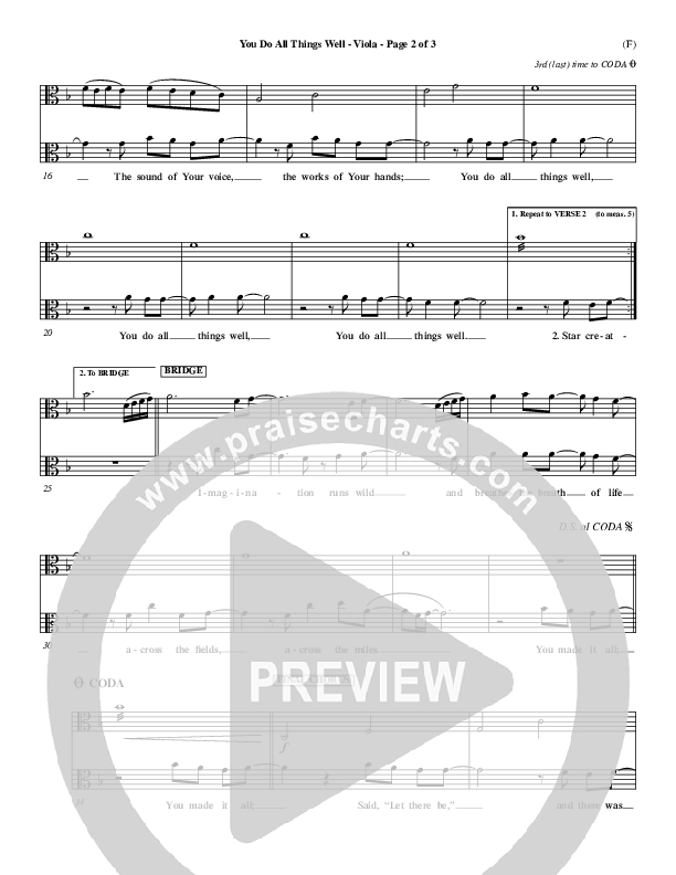 You Do All Things Well Viola (Chris Tomlin)