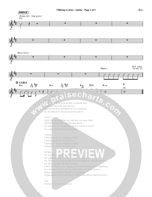 I Belong To Jesus Guitar (Dennis Jernigan)