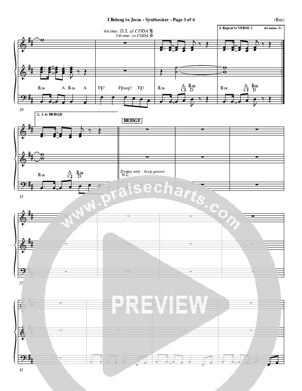 I Belong To Jesus Synth (Dennis Jernigan)