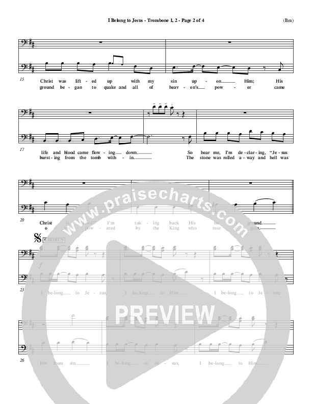 I Belong To Jesus Trombone 1/2 (Dennis Jernigan)